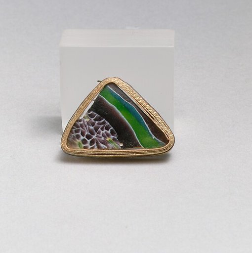 Glass mosaic bowl fragment