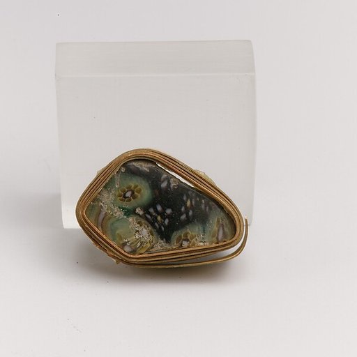 Glass mosaic bowl fragment