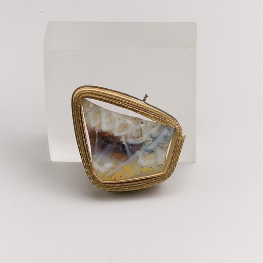 Glass mosaic fragment
