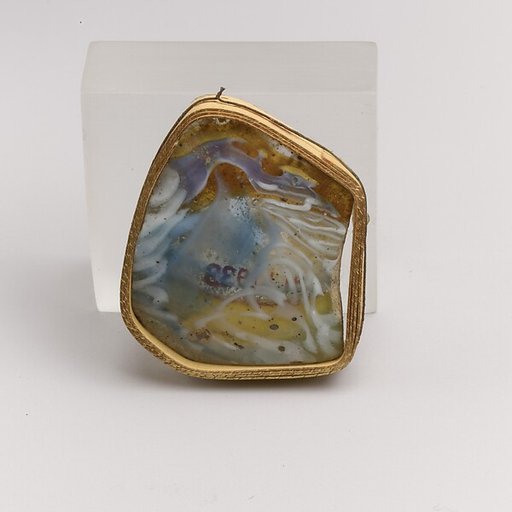Glass mosaic fragment