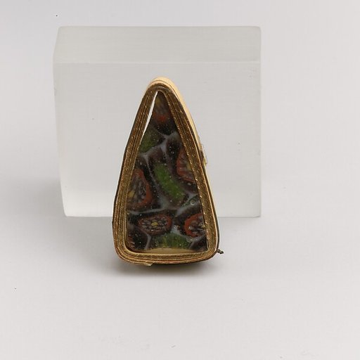Glass mosaic fragment