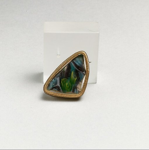 Glass mosaic bowl fragment