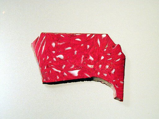 Mosaic glass bowl fragment