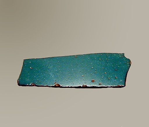 Glass monochrome inlay fragment