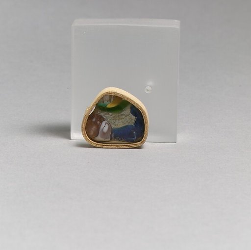 Glass mosaic fragment