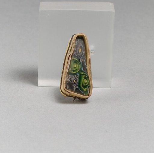 Glass mosaic fragment
