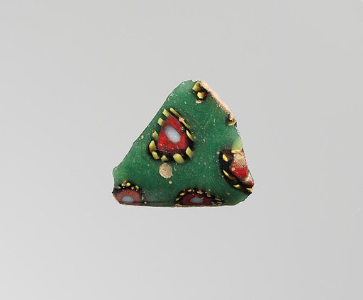 Glass mosaic bowl fragment