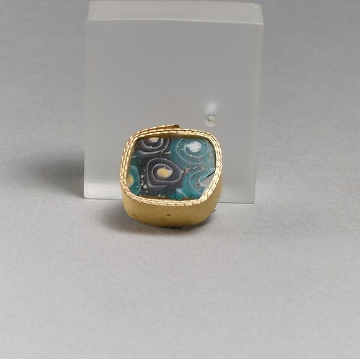 Glass mosaic fragment