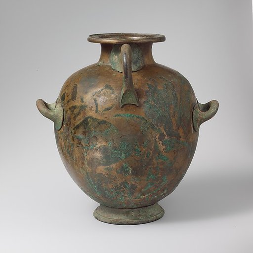 Bronze hydria: kalpis (water jar)