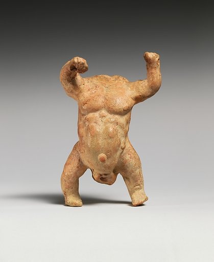 Terracotta Statuette of a Male Dwarf
