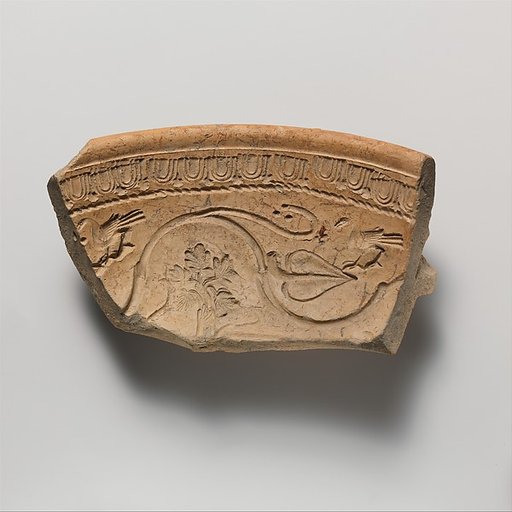 Terracotta mold fragment