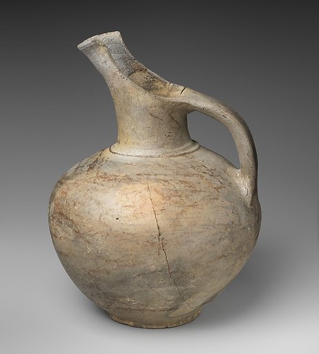 Terracotta spouted jug