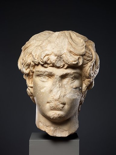 Marble portrait head of Antinoos