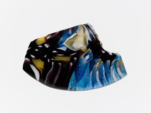 Glass mosaic base ring fragment