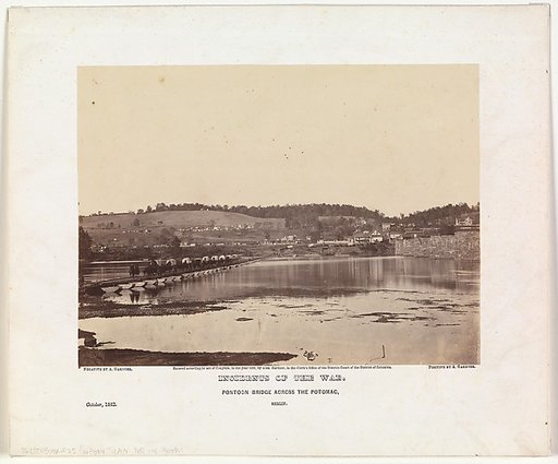 Pontoon Bridge Across the Potomac, Berlin, October 1862