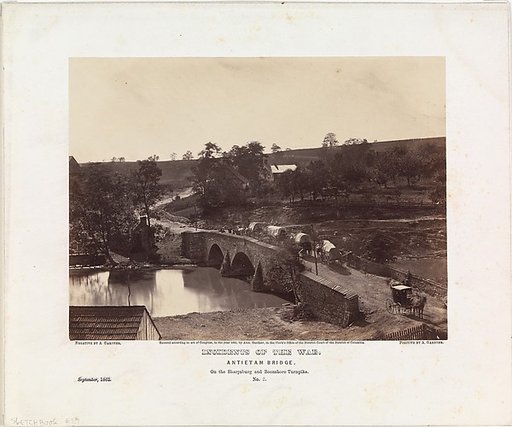 Antietam Bridge, On the Sharpsburgh and Boonsboro Turnpike, No. 3, September 1862