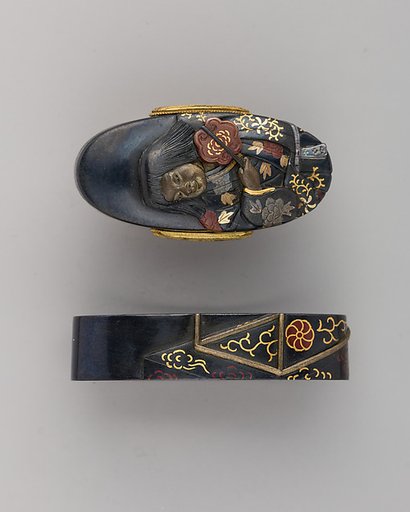 Sword-Hilt Collar and Pommel (Fuchigashira)