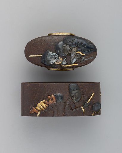 Sword-Hilt Collar and Pommel (Fuchigashira)