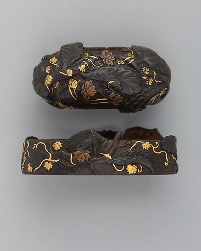 Sword-Hilt Collar and Pommel (Fuchigashira)
