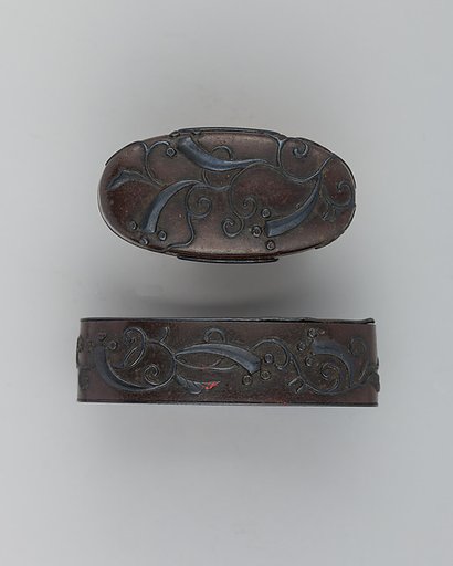 Sword-Hilt Collar and Pommel (Fuchigashira)