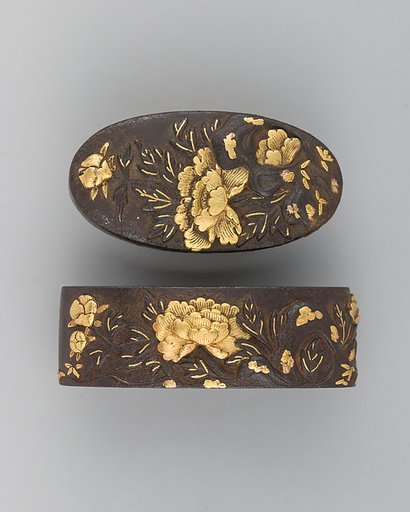 Sword-Hilt Collar and Pommel (Fuchigashira)