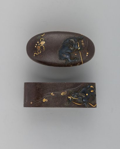 Sword-Hilt Collar and Pommel (Fuchigashira)