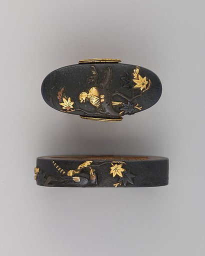 Sword-Hilt Collar and Pommel (Fuchigashira)