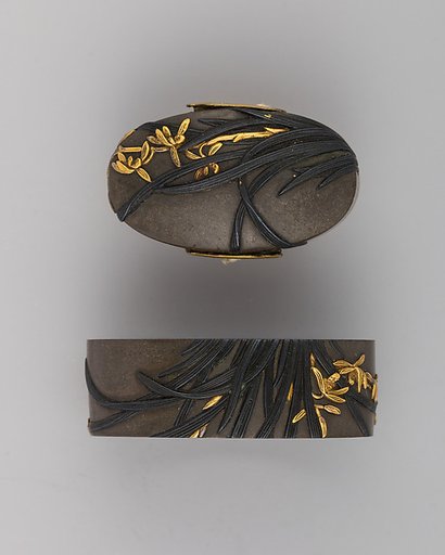 Sword-Hilt Collar and Pommel (Fuchigashira)