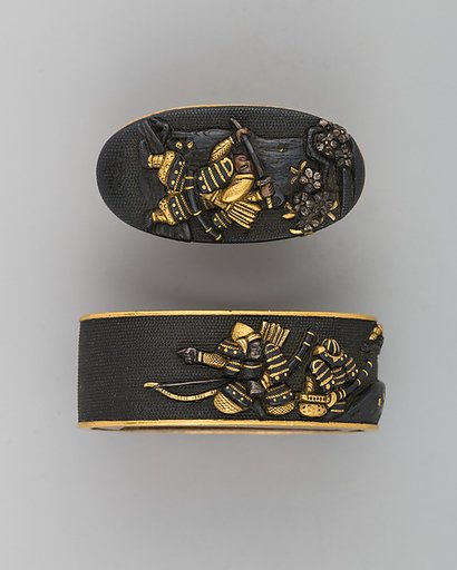 Sword-Hilt Collar and Pommel (Fuchigashira)