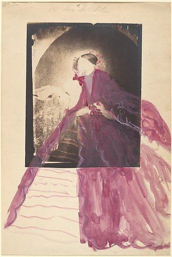 [La Comtesse at Table with Hand to Face]