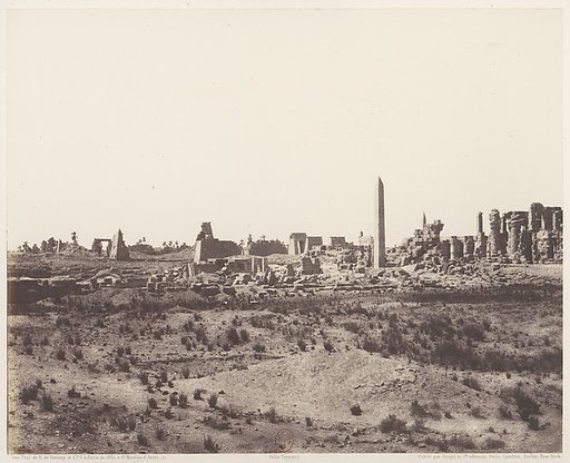 Karnak (Thèbes), Vue Générale des Ruines Prise du Nord-Est, en V