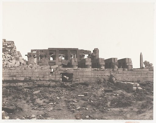 Karnak (Thèbes), Enciente du Palais Vue du Point H