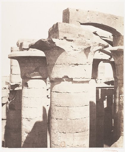 Karnak (Thèbes), Palais - Salle Hypostyle - Colonnade Centrale - Chapiteaux
