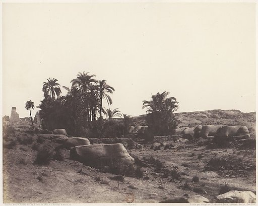 Karnak (Thèbes), Avenue de Sphinx - Vue Générale Prise du Point G