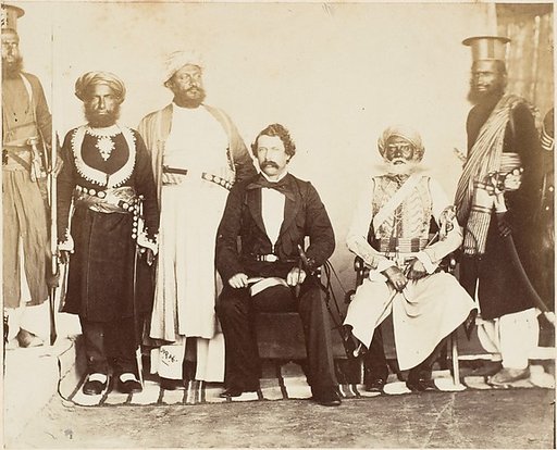 [British Gentleman with Group of Eastern Potentates]