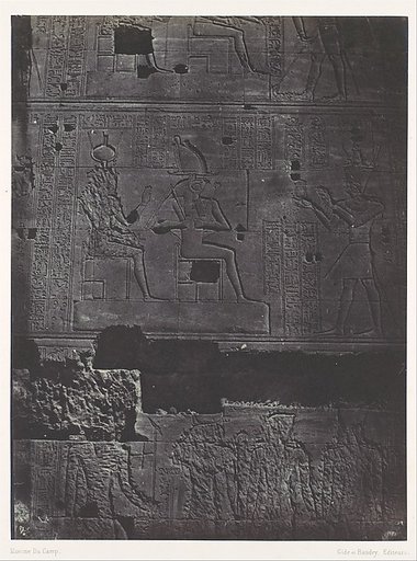 Nubie. Grand Temple D'Isis A Philoe. Muraille occidentale