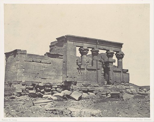 Nubie. Temple de Déböd. Parembole de l'itinéraire d'Antonin