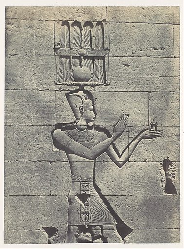 Nubie. Kalabscheh. Sculptures de la Facade postérieure du Temple