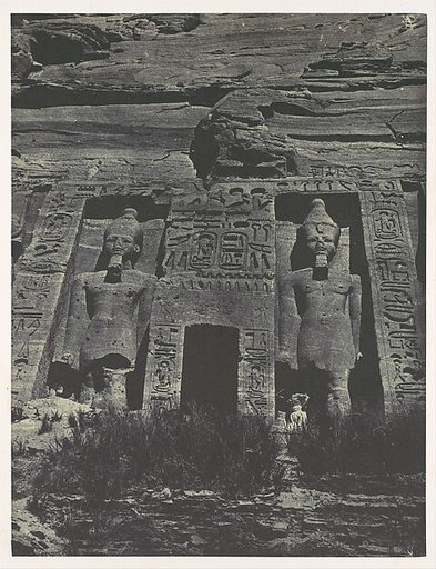 Nubie. Ibsamboul. Entrée du Spéos d'Hathor