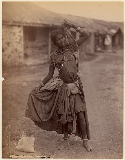 [A Gypsy Dancing-Girl, Kathiawar]