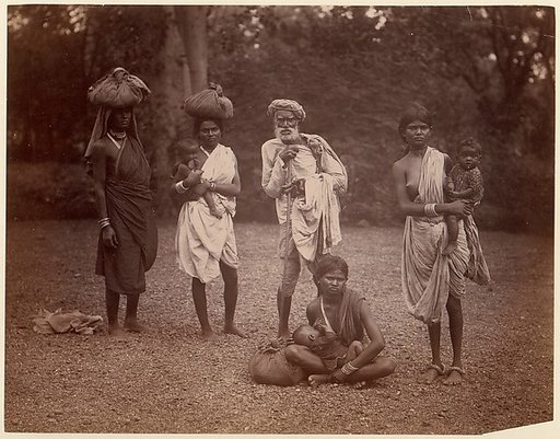 [Old Man and Women with Children, One Nursing]