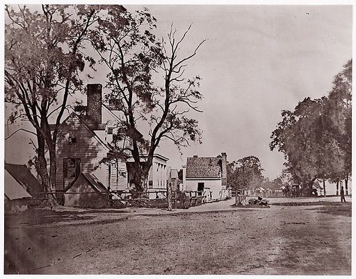 [Headquarters of Captain H. B. Blood, Assistant Quartermaster at City Point, Virginia]
