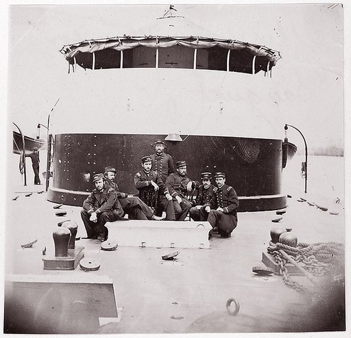 [Crew of U.S. Monitor "Saugus"].  Brady album, p. 172