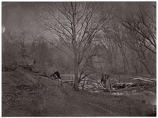Ruins of RR Bridge. Bull Run