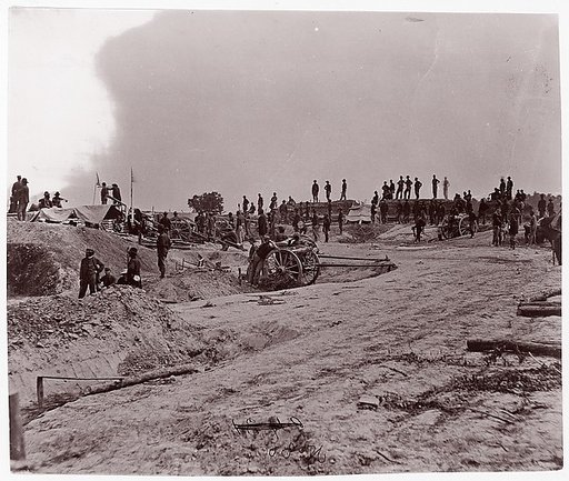 [Outer Line of Confederate Fortifications, in Front of Petersburg, Virginia, Captured by 18th Army Corps]