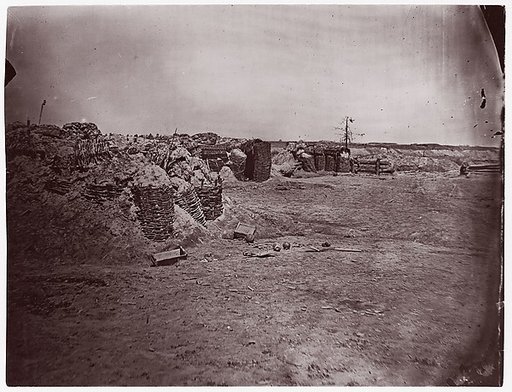 [Earthworks in Interior of Fort Mahone, in Front of Petersburg, Virginia]