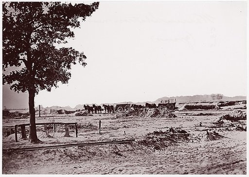 [The Lone Graves at Warren Station, in Front of Petersburg, Virginia]