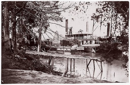 Pontoon Bridge at Deep Bottom, James River