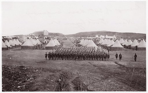 Camp of 34th Massachusetts Infantry near Fort Lyon, Virginia