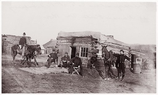 Headquarters, Co. F, 11th Rhode Island Infantry, Miner's Hill, Virginia